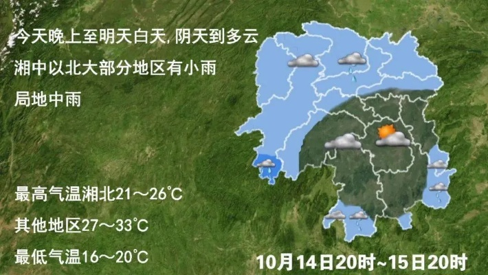 湖南未来15天天气趋势，晴雨交替频繁，气温波动明显